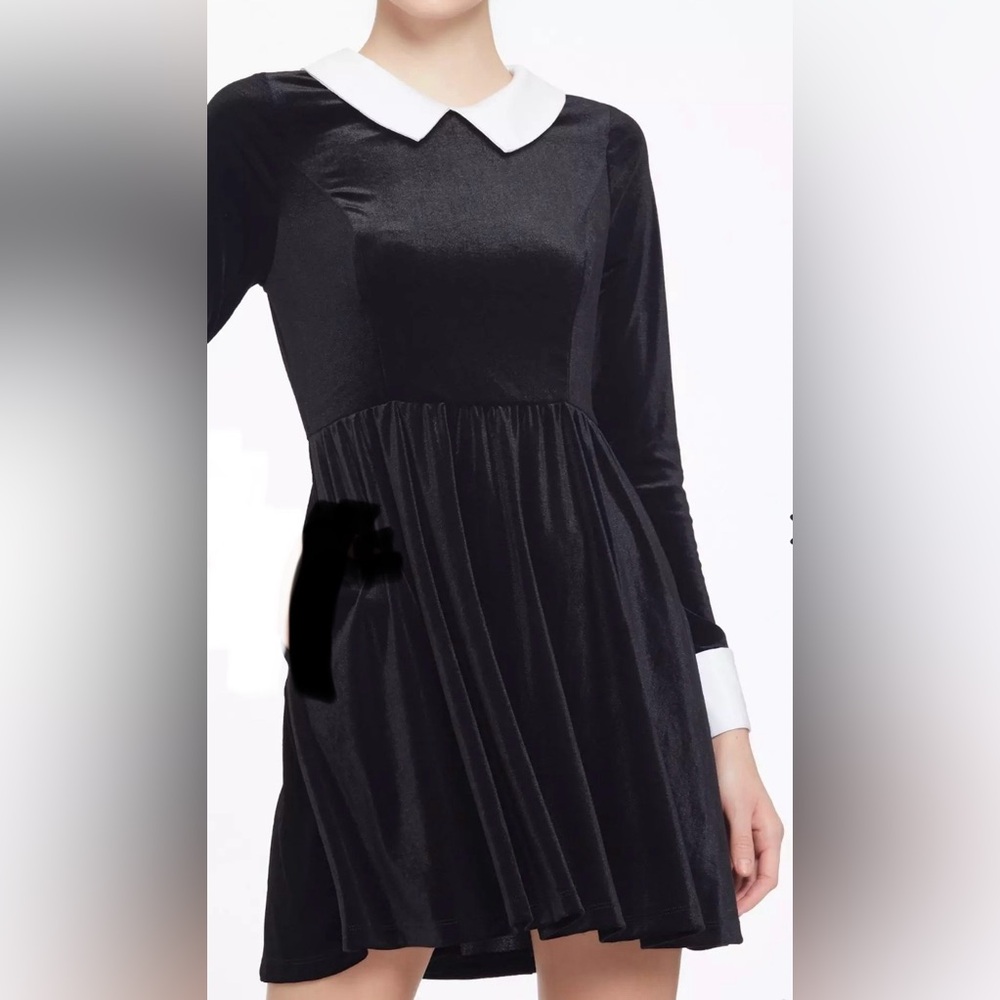 Hot Topic Long-Sleeve Dress “Wednesday Dress” Halloween Costume
